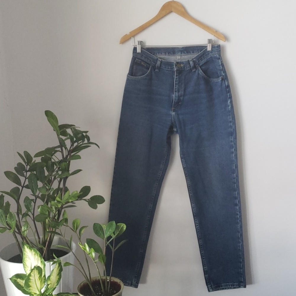 Vintage Highwaisted Wrangler Dark Blue Denim